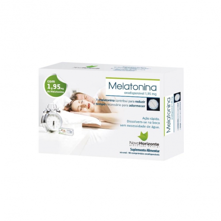 MELATONINA ORODISPERSÍVEL 1,95 MG. 90 COMPRIMIDOS NOVO HORIZONTE