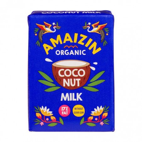 LEITE DE COCO SEM GOMA GUAR AMAIZIN SRI LANKA BIO 200 ML 