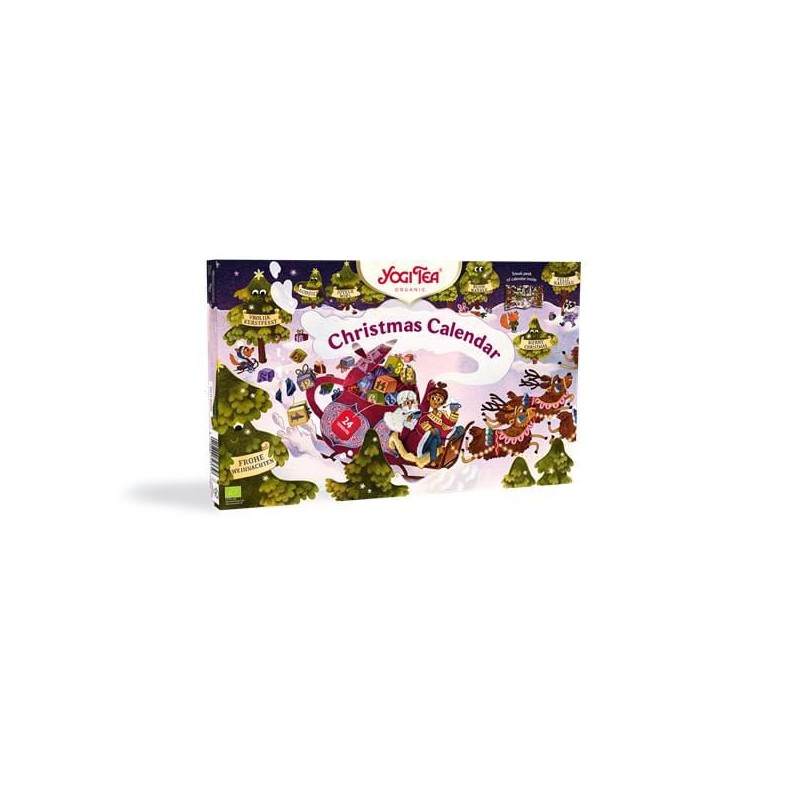 YOGI TEA BIO INFUSAO CALENDARIO ADVENTO 24 SAQUETAS CALENDÁRIO ADVENTO COM INFUSÕES BIO