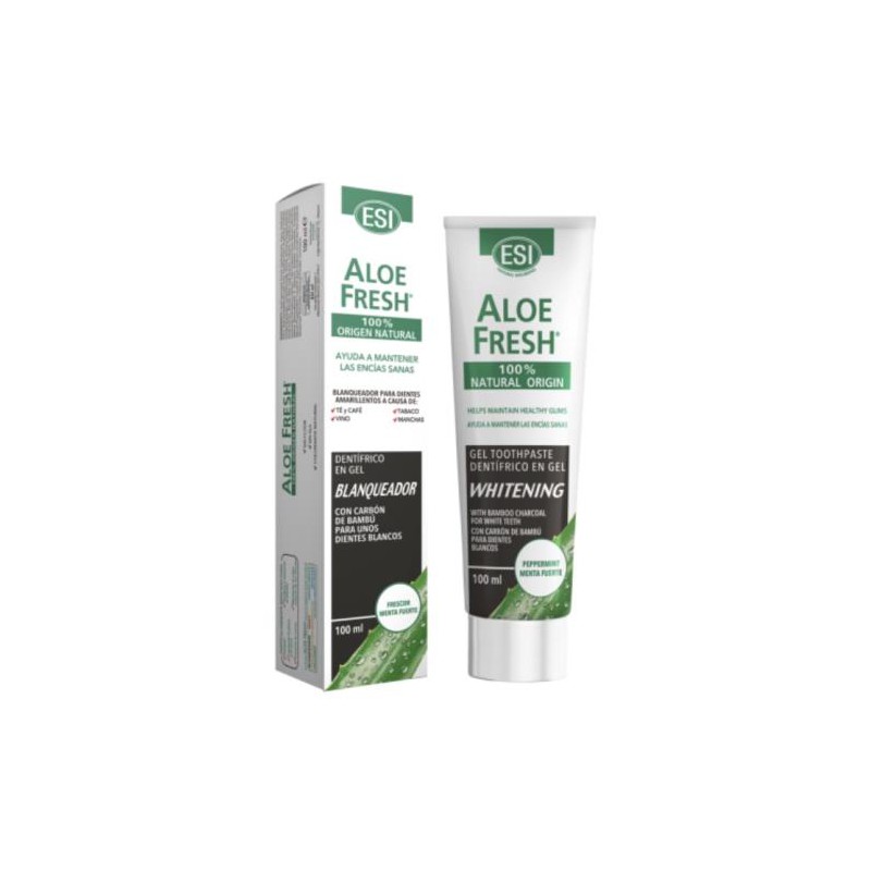 PASTA DENTRIFICA ALOE VERA FRESH WITHENING 100 ML ESI CHARCOAL TOOTHPASTE