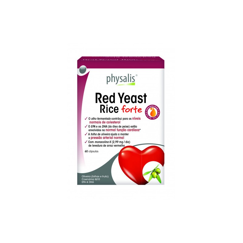 RED YEAST RICE FORTE 60 CAPS PHYSALIS ARROZ VERMELHO