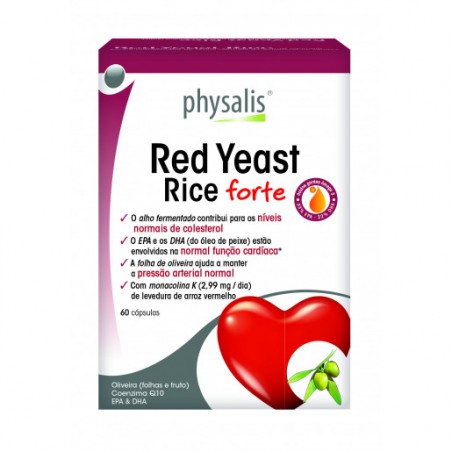 RED YEAST RICE FORTE 60 CAPS PHYSALIS ARROZ VERMELHO
