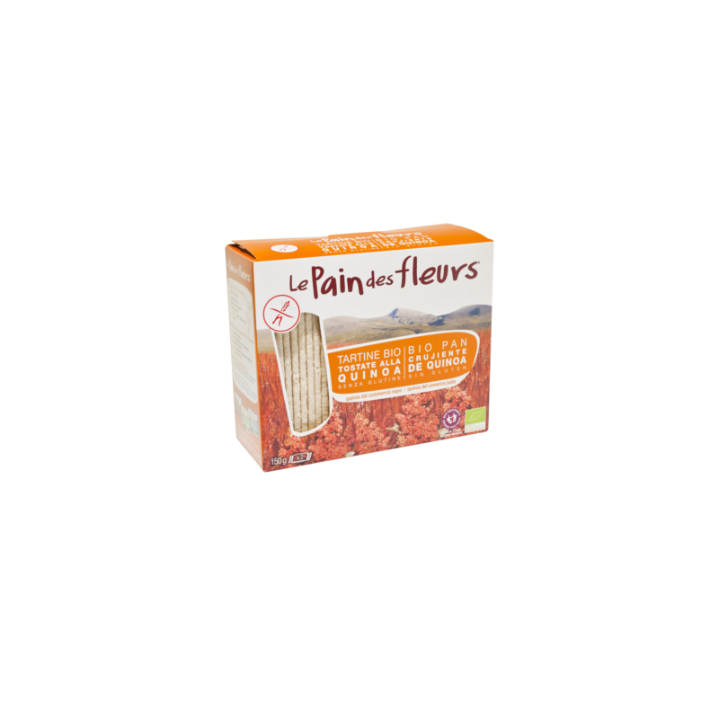 LE PAIN DES FLEURS QUINOA SEM GLÚTEN BIO 150 G 