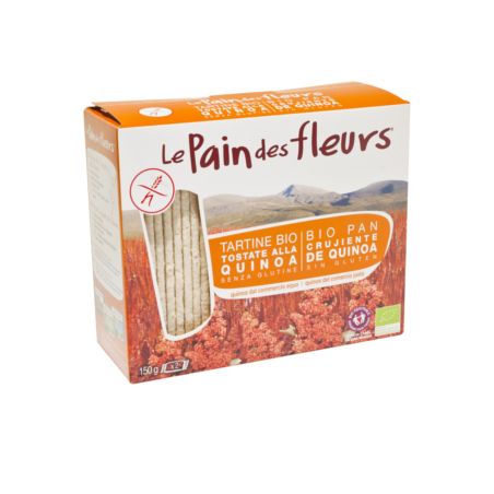 LE PAIN DES FLEURS QUINOA SEM GLÚTEN BIO 150 G 