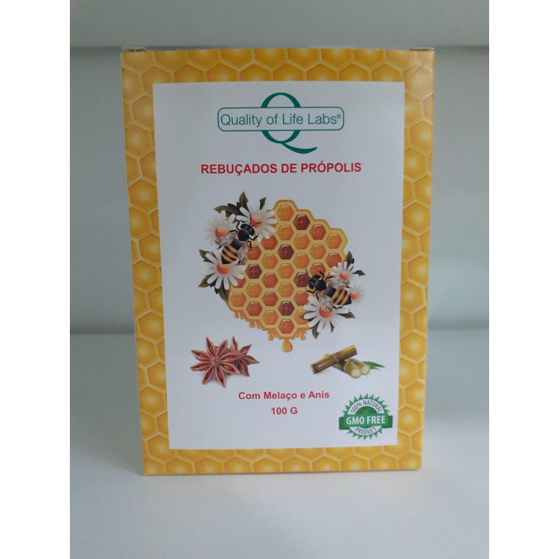 PROPOLIS REBUCADOS COM MELACO E ANIS 100 G QUALITY OF LIVE