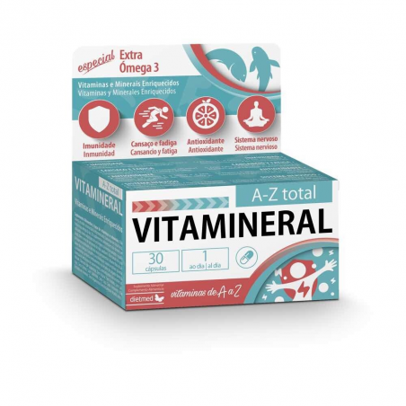 VITAMINERAL A-Z TOTAL 30 CAPSULAS  DIETMED