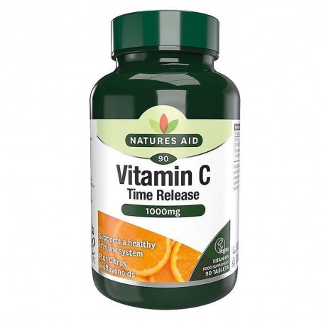 Vitamina C 1000 Mg Não Ácida (Low Acid) 90 Comprimidos Natures Aid