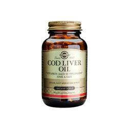 OLEO FIGADO DE BACALHAU 100 CAPSULAS COD LIVER OIL SOLGAR