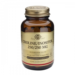 CHOLINE  INOSITOL 250 MG MAIS 250 MG  50 CÁPSULAS  SOLGAR