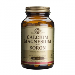SOLGAR CALCIUM + MAGNESIUM + BORON 100 TABS