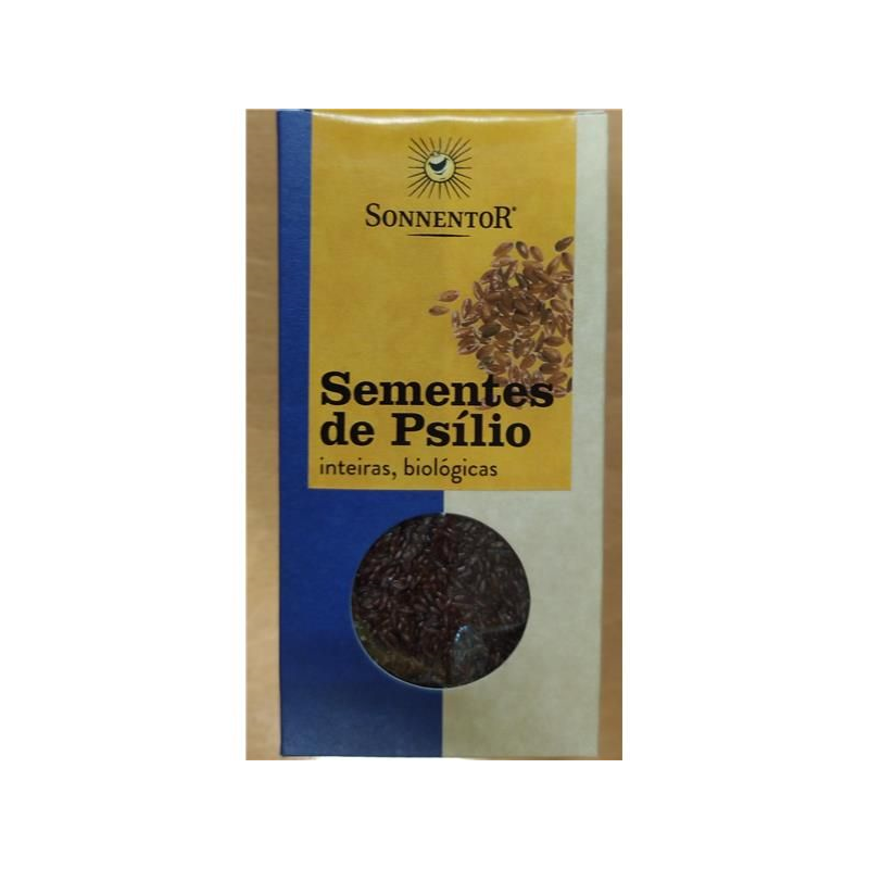 SEMENTES DE PSÍLIO INTEIRAS BIO 90 GRAMAS SONNENTOR