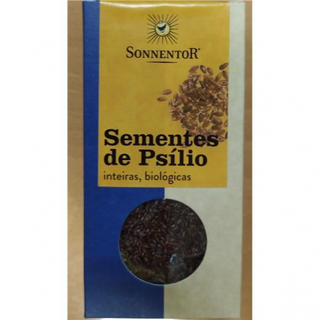 SEMENTES DE PSÍLIO INTEIRAS BIO 90 GRAMAS SONNENTOR