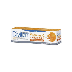 DIVITEN VITAMINAS C + D 20 COMP EFERVESCENTES FARMODIETICA