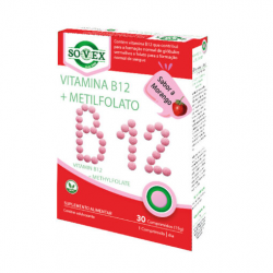 VITAMINA B12  MAIS METILFOLATO 30 COMPRIMIDOS SOVEX