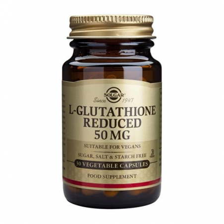 SOLGAR L GLUTATHIONE 50 MG 30 CAPS REDUZIDO REDUCED