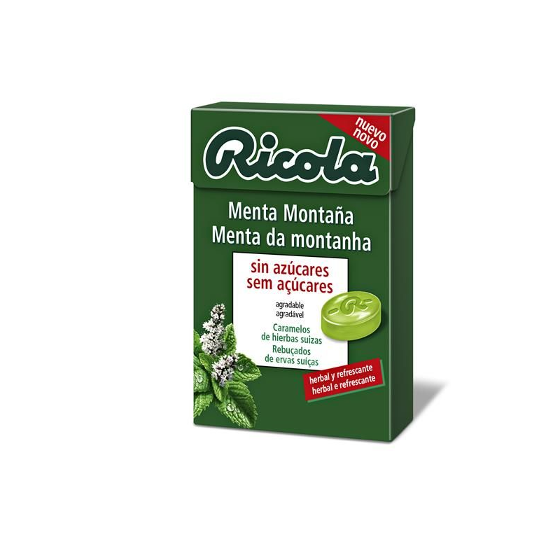 REBUÇADOS DE ERVAS SUÍÇAS SABOR MENTA DA MONTANHA