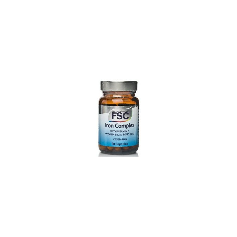 COMPLEXO DE FERRO 30 CÁPSULAS VEGETAIS  FSC  IRON COMPLEX