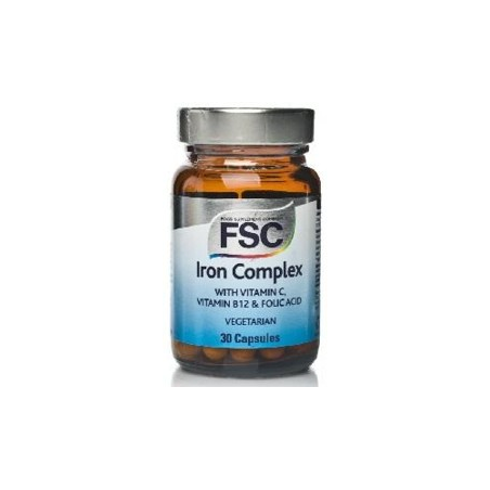 COMPLEXO DE FERRO 30 CÁPSULAS VEGETAIS  FSC  IRON COMPLEX
