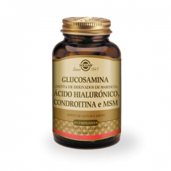 GLUCOSAMINA + ACIDO HIALURONICO + CONDROITINA + MSN 60 COMP SOLGAR