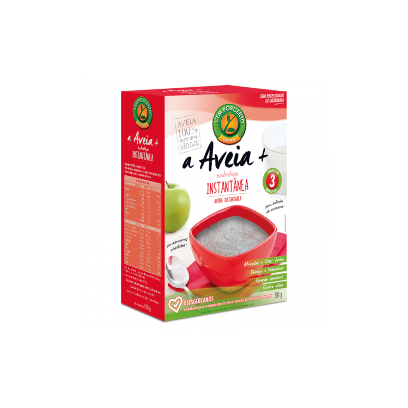 AVEIA EM FLOCOS SUPER FINOS 500 GRS CEM PORCENTO
