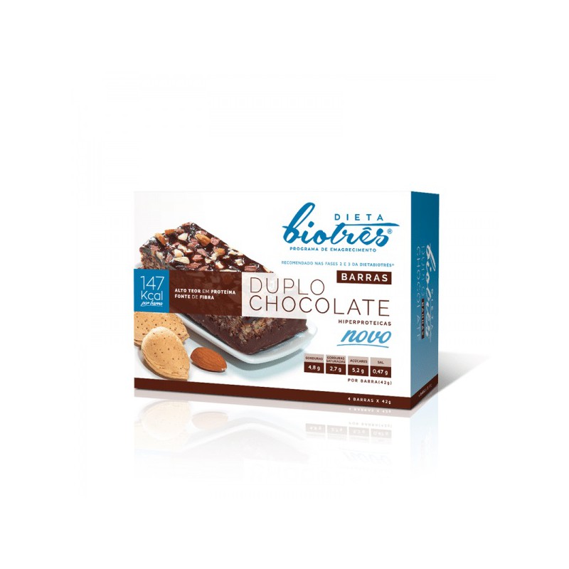 BARRAS DUPLO CHOCOLATE 4X40 GRS DB3
