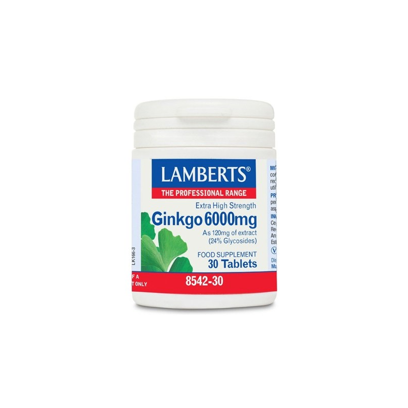 GINKGO 6000mg 30 COMPRIMIDOS LAMBERTS