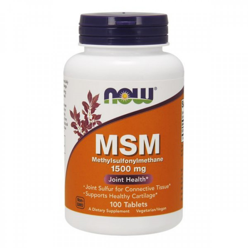 Now Foods MSM 1500mg 100 comprimidos