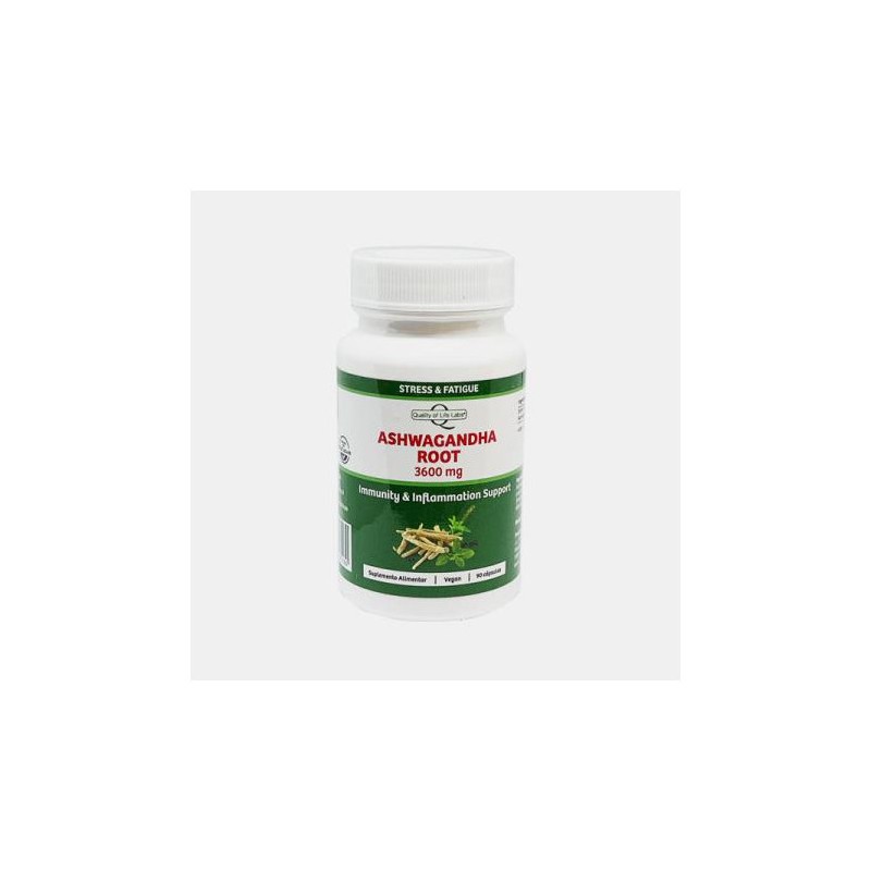 ASHWAGANDHA ROOT 3600 MG 90 CAPS QUALITYOF LIFE