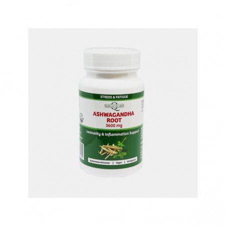 ASHWAGANDHA ROOT 3600 MG 90 CAPS QUALITYOF LIFE