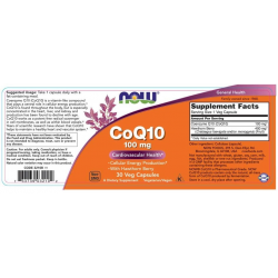 CO ENZYMA  Q10 100 MG 30 CAPS NOW