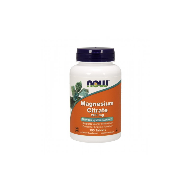 MAGNESIUM CITRATE 200 MG NOW 100 COMP