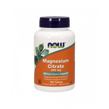MAGNESIUM CITRATE 200 MG NOW 100 COMP