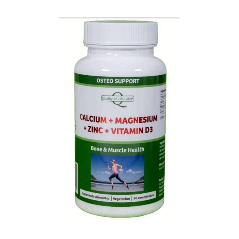 CALCIUM + MAGNESIUM + ZINC + VITAMINA B3 60 COMP QUALITY OF LIFE