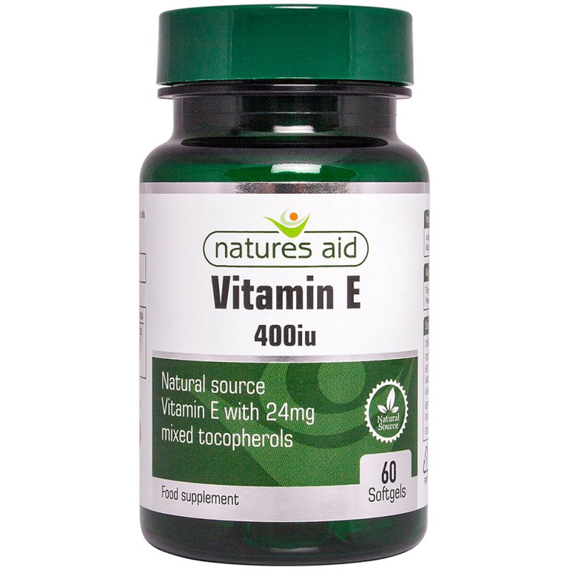 VITAMIN E 400 UI 60 CAPS VITAMINA NATURES AID