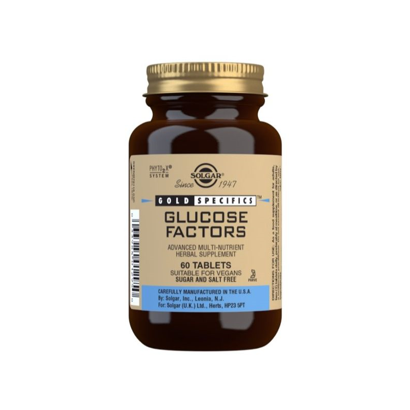 GLUCOSE FACTORS 60 COMPRIMIDOS SOLGAR 