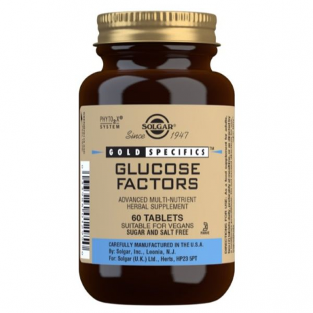 GLUCOSE FACTORS 60 COMPRIMIDOS SOLGAR 