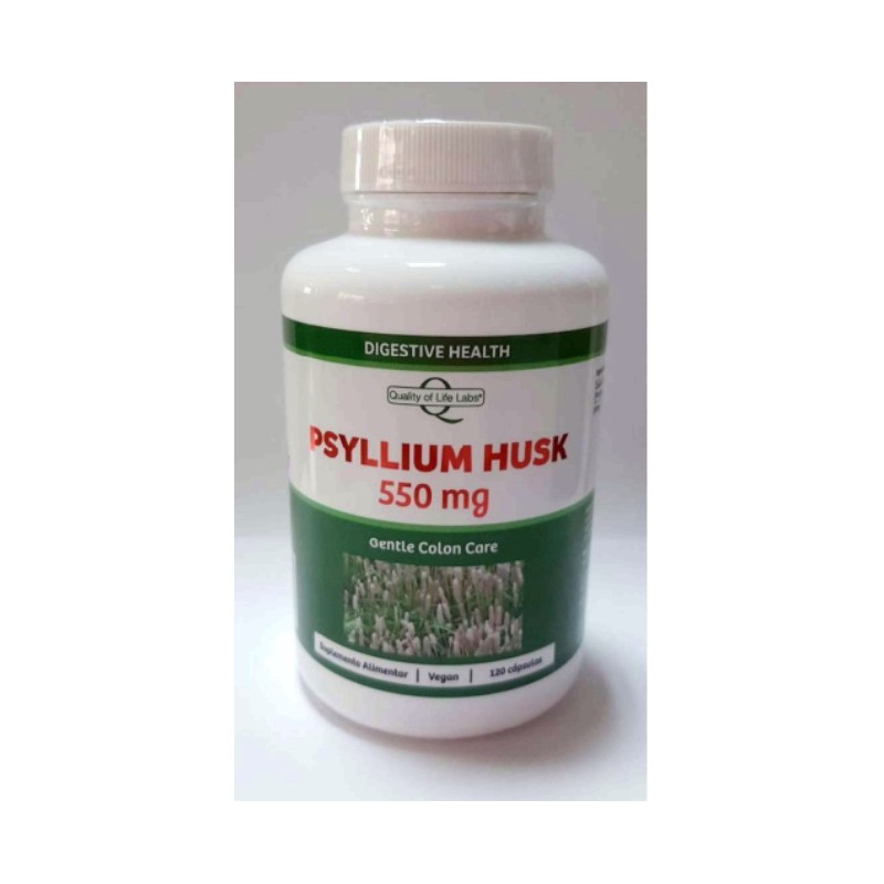 PSYLLIUM HUSK 550 MG 120 CAPS J L QUALITY OF LIFE