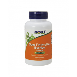SAW PALMETTO BERRIES 550mg 100 CAPSULAS NOW 