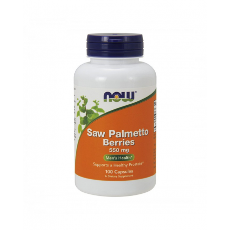 SAW PALMETTO BERRIES 550mg 100 CAPSULAS NOW 