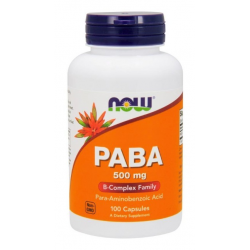 PABA 500mg 100 CAPSULAS NOW