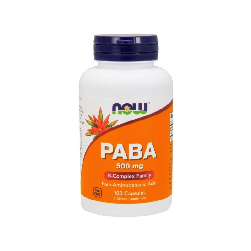PABA 500mg 100 CAPSULAS NOW