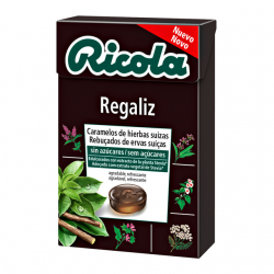 RICOLA REBUCADOS 50 G SEM ACUCAR ALCACUZ REGALIZ   