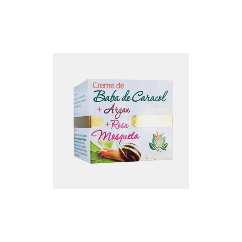 CREME BABA CARACOL ARGAN ROSA MOSQUETA PREMIUM 50 ML ELEGANTE 