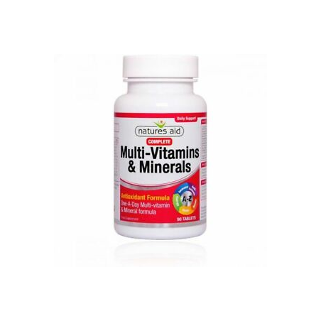MULTI-VITAMINS MINERAIS 90 COMP NATURES AID COMPLETE
