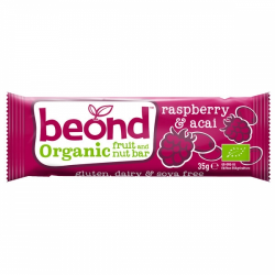 Organic Raspberry & Açai Bar  Barra raw de bagas de açaí e framboesas bio 35g