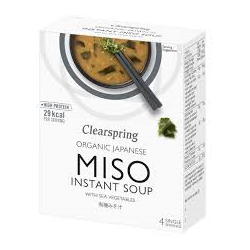 CLEARSPRING SOPA INSTANTANIA MISO BIO COM ALGAS SOUP 40 G