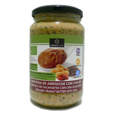 MANTEIGA DE AMENDOIM COM CHIA BIOLÓGICA 350 G NATUREFOODS