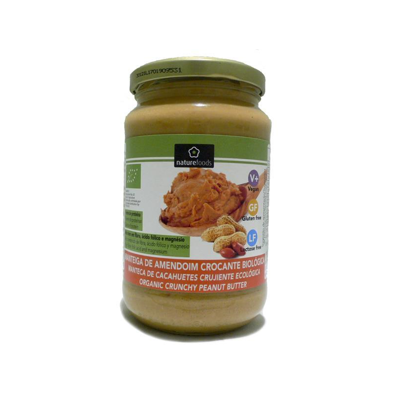 Manteiga de Amendoim Crocante Bio 350 g  Naturefoods