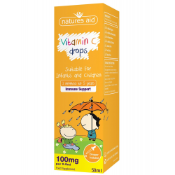 VITAMINA C DROPS 100 MG 50 ML GOTAS INFANTIL NATURES AID 