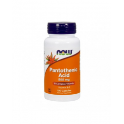 PANTOTHENIC ACID 500 MG VIT B 5 100 CAPS NOW
